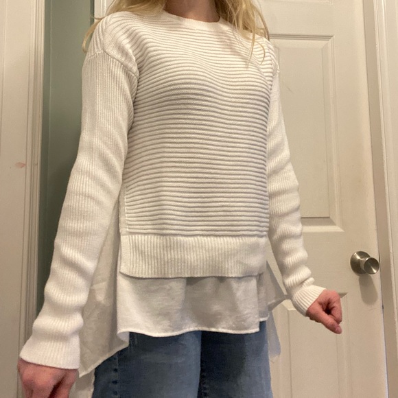 super soft white layered sweater - Picture 4 of 4